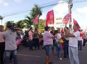 Servidores protestam na Fernandes Lima