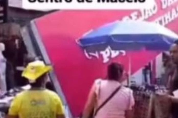 Homem de 68 anos fica ferido após queda de marquise no Centro de Maceió