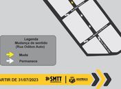 SMTT altera sentido da Rua Odilon Auto em Arapiraca nesta segunda (31)