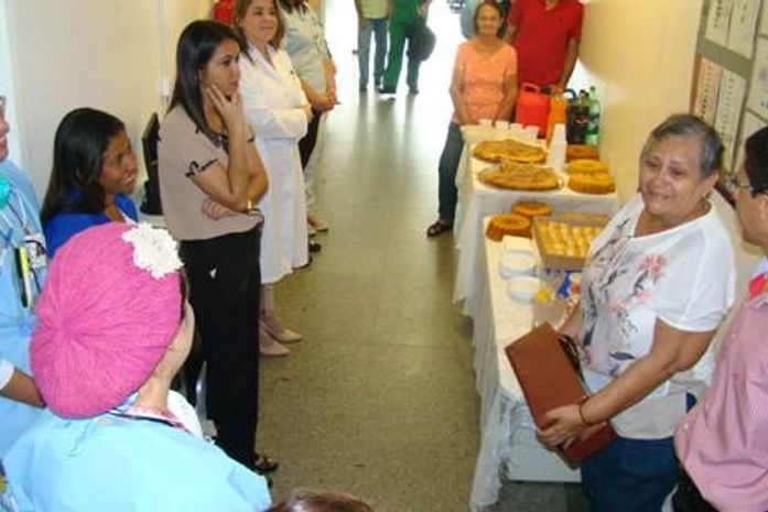 Paciente homenageia equipe da Quimioterapia