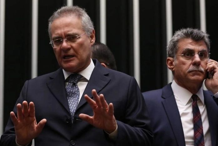Renan Calheiros e Romero Jucá