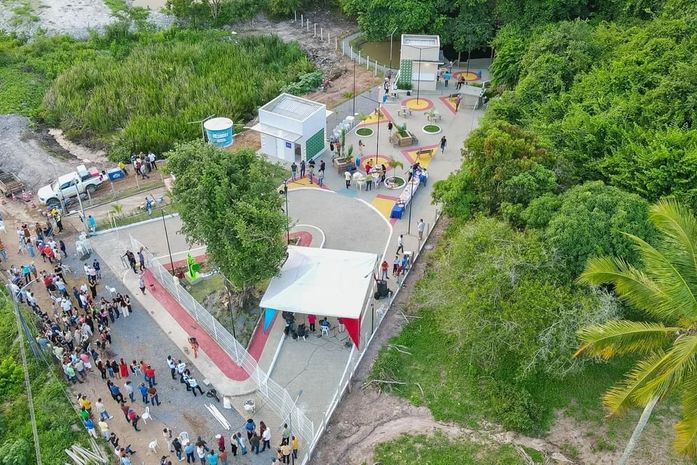 Prefeitura de Traipu inaugura praça e área de lazer da fonte do Sítio Palhaço