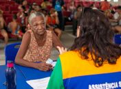 A dona de casa, Maria José  Nunes foi uma das primeiras a se recadastrar.