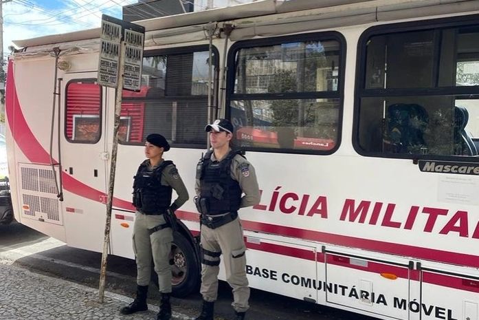 3° BPM instala base comunitária móvel no Centro de Arapiraca
