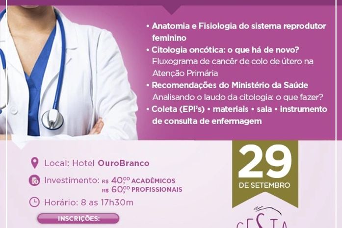 Curso aborda a  "Atualização em Coleta de Citologia na Atenção Básica"
