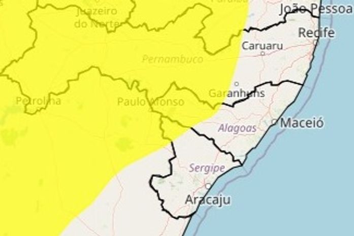 Inmet emite alerta de baixa umidade do ar para 25 municípios do Alto Sertão de AL; confira