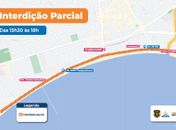 Corrida modifica trajeto de linhas de ônibus, neste sábado (19), em Jaraguá