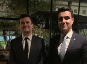 JHC ao lado do Ministro da Justiça, Sergio Moro