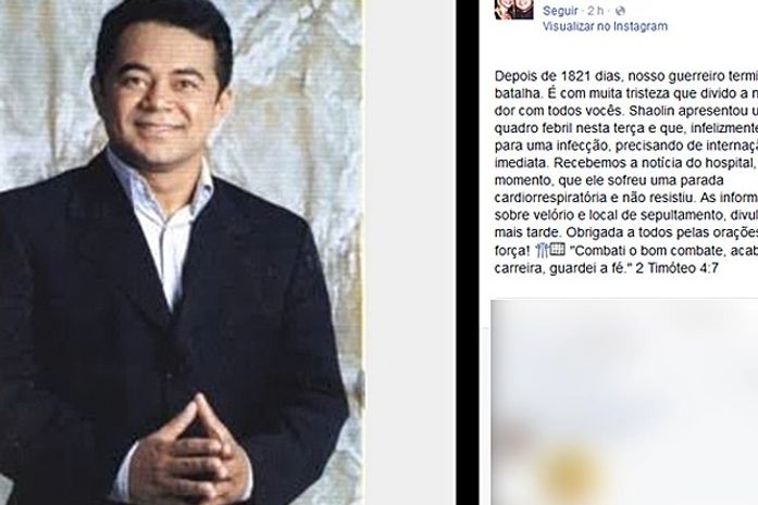 Humorista Shaolin morre em Campina Grande