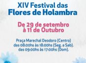 Maceió recebe a 14ª edição do Festival das Flores de Holambra nesta na quinta-feira (29)
