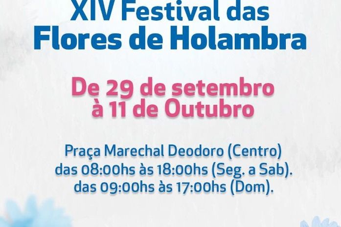 Maceió recebe a 14ª edição do Festival das Flores de Holambra nesta na quinta-feira (29)