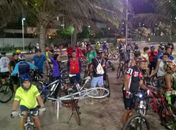 Mais de 130 ciclistas participaram do ato