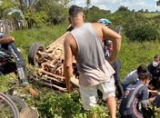 Ciclistas são atropelados por veículo na AL-115, zona rural de Arapiraca; cinco ficaram feridos