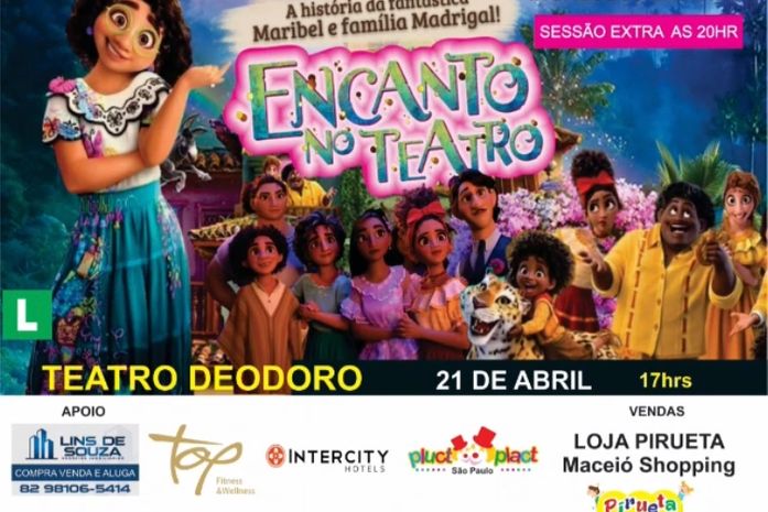 Musical “O Encanto da Família Madrigal" acontece na próxima quinta-feira (21), no Teatro Deodoro