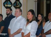 Ao lado do prefeito Djalma Beltrão e da Primeira Dama Adriana Brêda, Gutto Beltrão participa da abertura dos Festejos do Glorioso Bom Jesus dos Navegantes