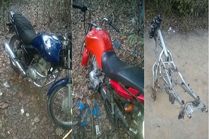 Motocicletas foram encontradas no local