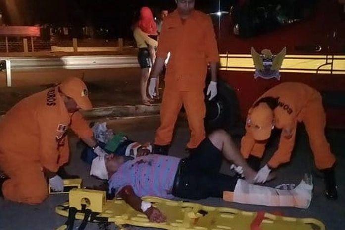 Colisão entre moto e carro deixa homem ferido na AL 220, em Arapiraca