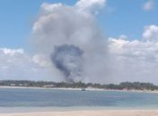 Incêndio de grandes proporções atinge área de vegetação na parte alta de Maceió