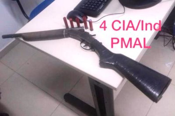 Espingarda estava sob a posse de Everton Gomes do Nascimento, 21 anos