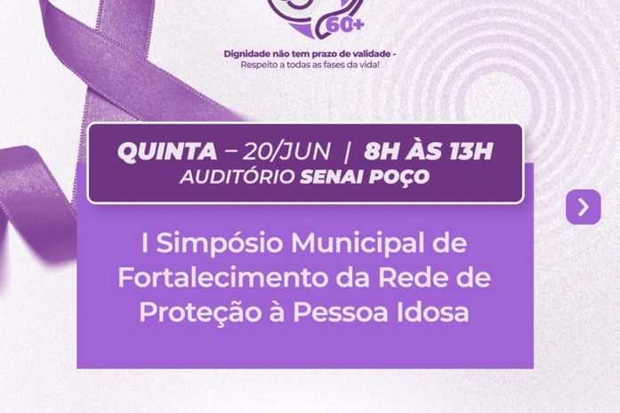 A Semuc tem inscrições abertas  para o Simpósio de Fortalecimento da Rede da Pessoa Idosa. E você, ainda não se inscreveu?


