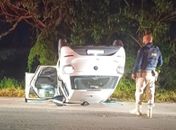 Suspeito de assaltos em Pilar é preso após perseguição, troca de tiros e colisão com árvore