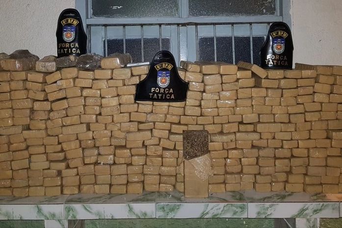PM apreendeu 200kg de maconha