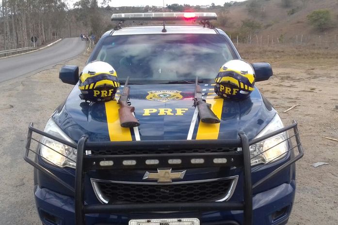 Armas foram apreendidas durante fiscalização