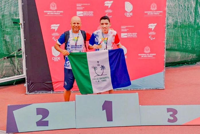 Feliz Deserto parabeniza atleta medalhista nas Paraolimpíadas Escolares realizadas em São Paulo
