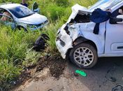 Acidente em Palmeira entre dois veículos deixa saldo de cinco feridos e uma criança 