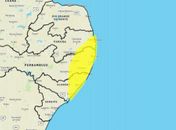 Inmet alerta para acumulado de chuva em 48 municípios de AL até esta quarta (3)