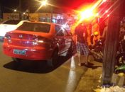 Vítimas foram socorridas por militares do Corpo de Bombeiros.