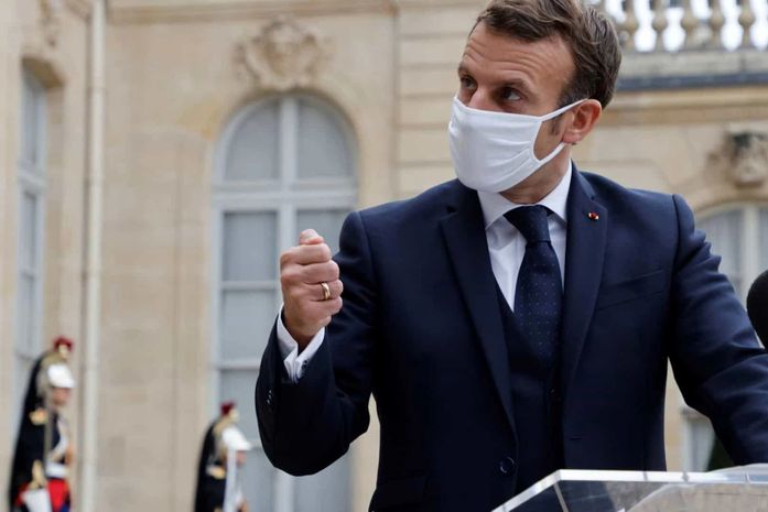 O presidente Emmanuel Macron