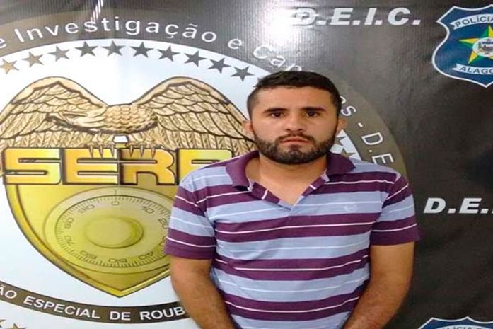 Jonas Fernando dos Santos Vieira, 22 anos, preso em Arapiraca