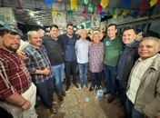 Pré-candidato a prefeito de Monteirópolis, Fabinho Monteiro, participa da tradicional Festa de São João do Povo