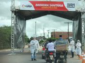 Craíbas implanta barreira sanitária na entrada da cidade para combater a Covid-19