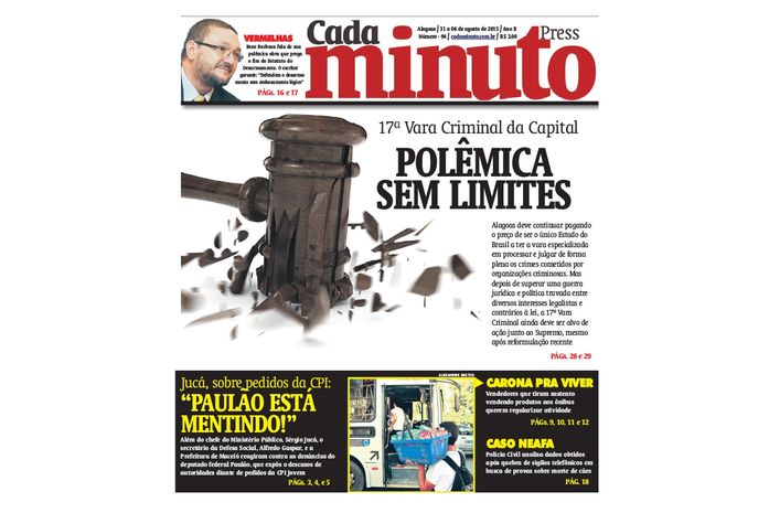 Capa da Edição nº 94 do CadaMinuto Press
