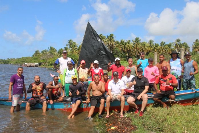 Pescadores participam de Regata de Canoas e Barcos na Lagoa Manguaba