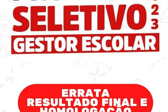 PSS Gestor Escolar: Divulgação do resultado final acontece no dia 17 de novembro