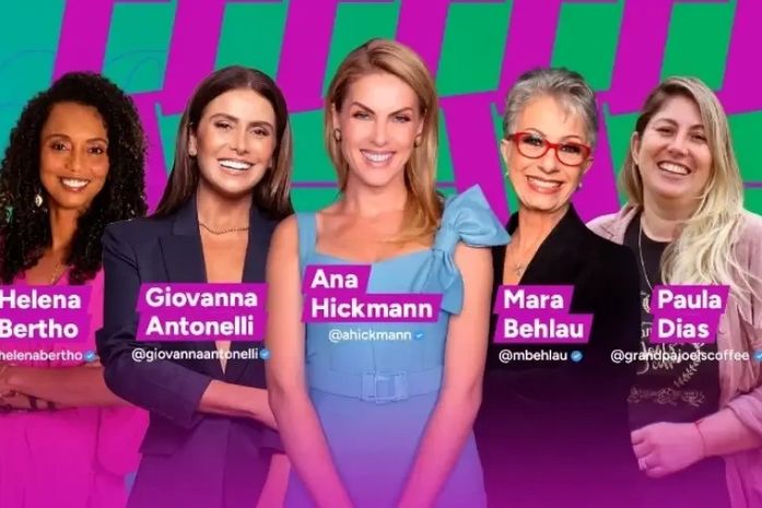 Autocuidado, liderança e negócios: Entre Elas reúne Ana Hickmann e Giovanna Antonelli em Maceió