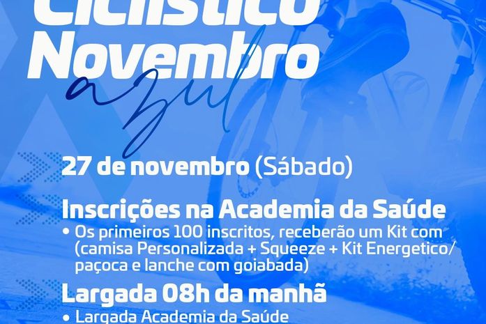 Secretaria de Saúde de São Miguel dos Campos abre inscrições para o Passeio Ciclístico Novembro Azul