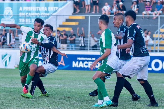 ASA e Murici empatam por 2 a 2 no Municipal, alvinegro mantém a segunda colocação no Alagoano