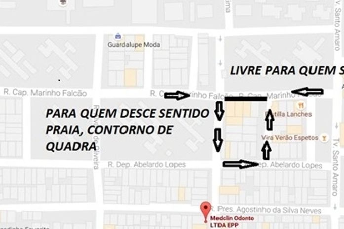 Devido a obra, veículos deverão fazer retorno de quadra