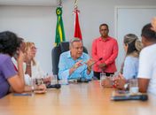 Governador em exercício recebe representantes sindicais no Palácio República dos Palmares