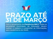 Municípios devem cadastrar informações na Plataforma de Monitoramento da Implementação da BNCC até 31 de março