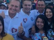 Renan Pai e Renan Filho fazem campanha sem Maurício Quintella