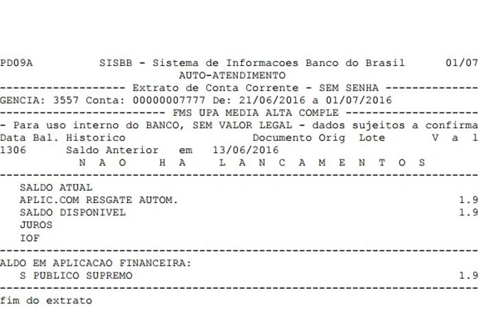Pagou ou não pagou? Veja o extrato de hoje. Secretário diz que antecipou