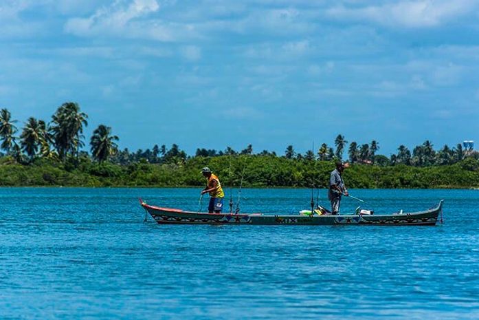 Pescadores na Foz do Rio São Francisco