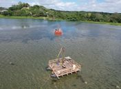 Obras da ponte Penedo-Neópolis avançam para o rio São Francisco