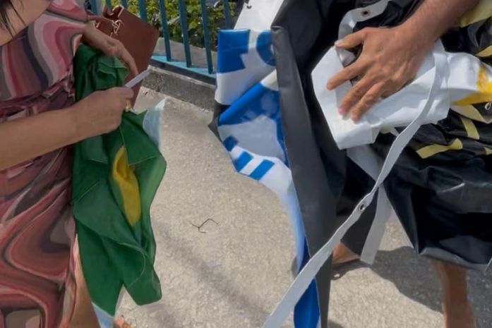 Manifestante relata episódios de violência durante protesto contra Flávio Bolsonaro em Maceió