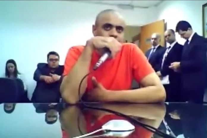 Adélio Bispo, durante depoimento à Justiça.